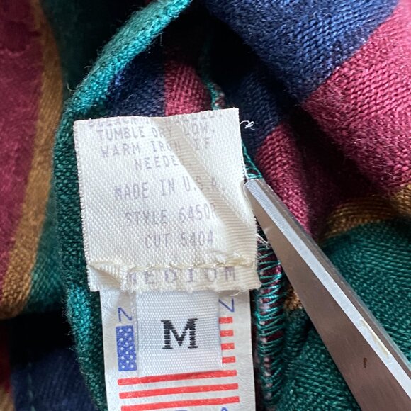 Unbranded Reversible Vest Women's Medium 3 Button Floral Stripes 100% Cotton USA - Picture 11 of 16